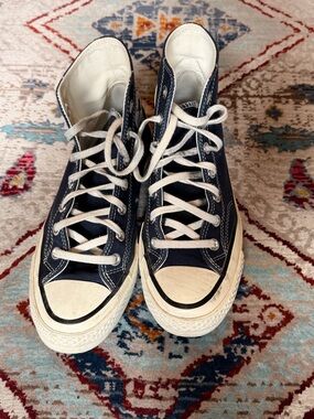 Chuck 70 Hi-Top Canvas Sneakers in Navy